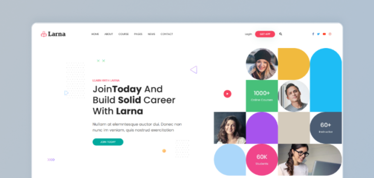 Larna – Online Learning & Education HTML Template