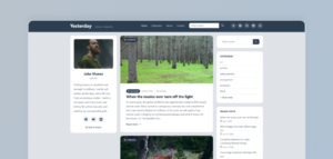 Yesterday – Personal Blog WordPress Theme