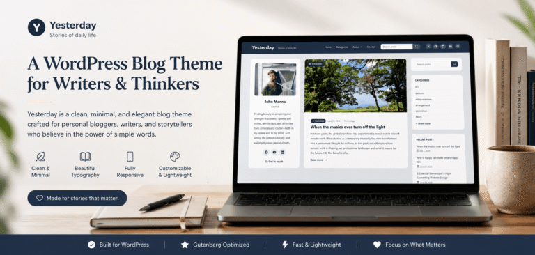 Yesterday is now live on WordPress.org